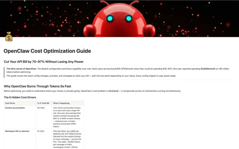 OpenClaw Cost Optimization Guide